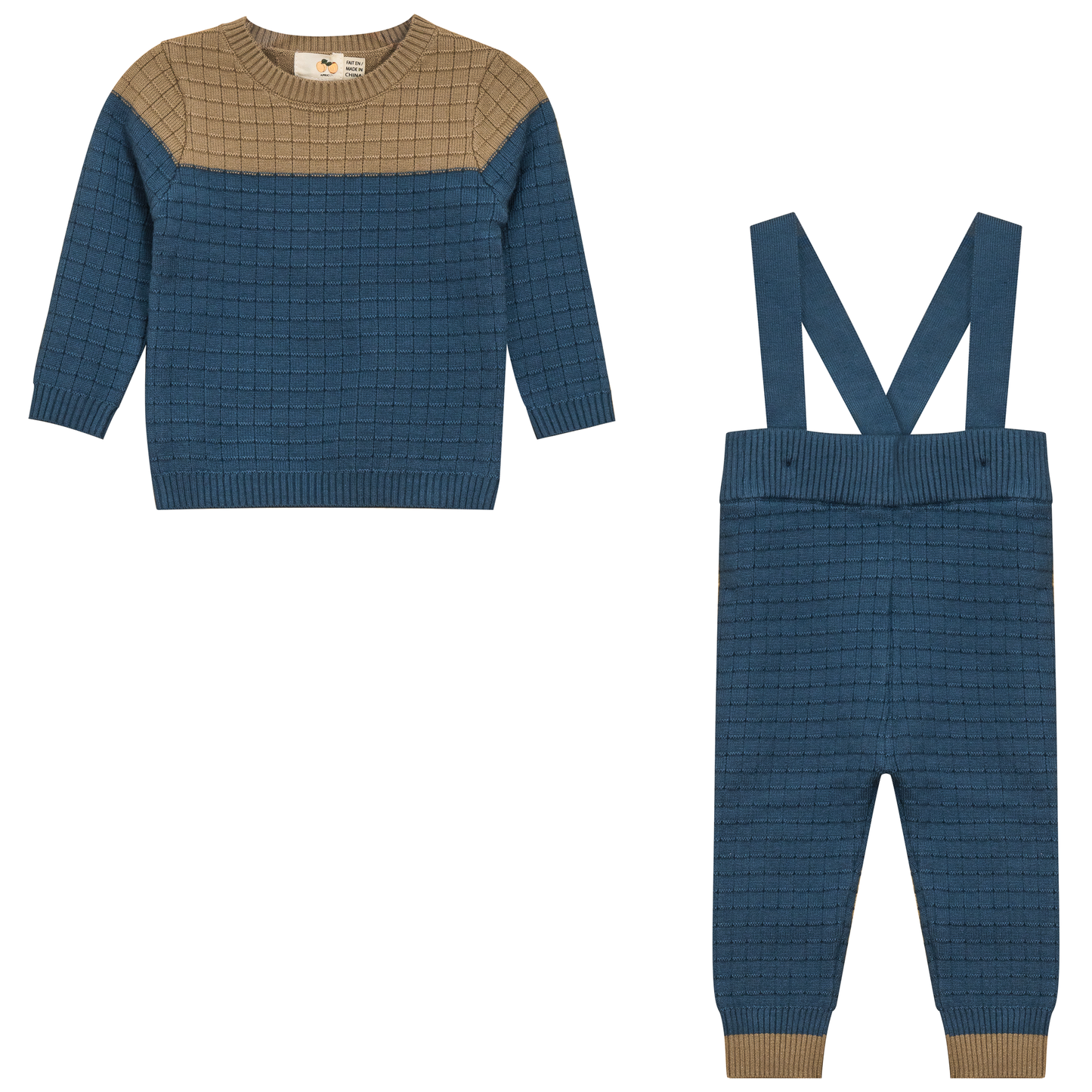 Checkered Knit 2Pc Set