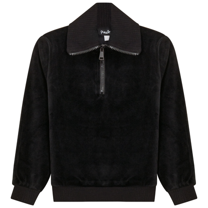 Velour Zip Up Top