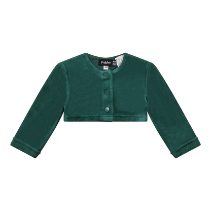 Velour Crop Cardigan