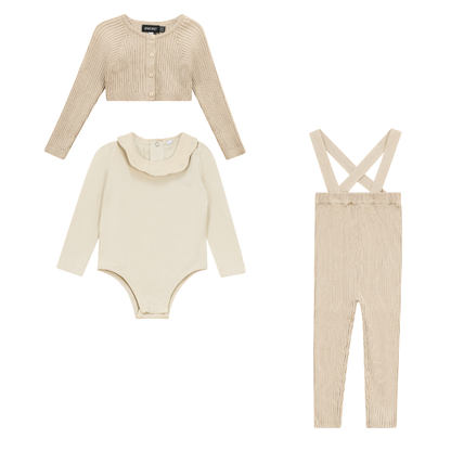 Ruffle Collar Knitted 3Pc Set