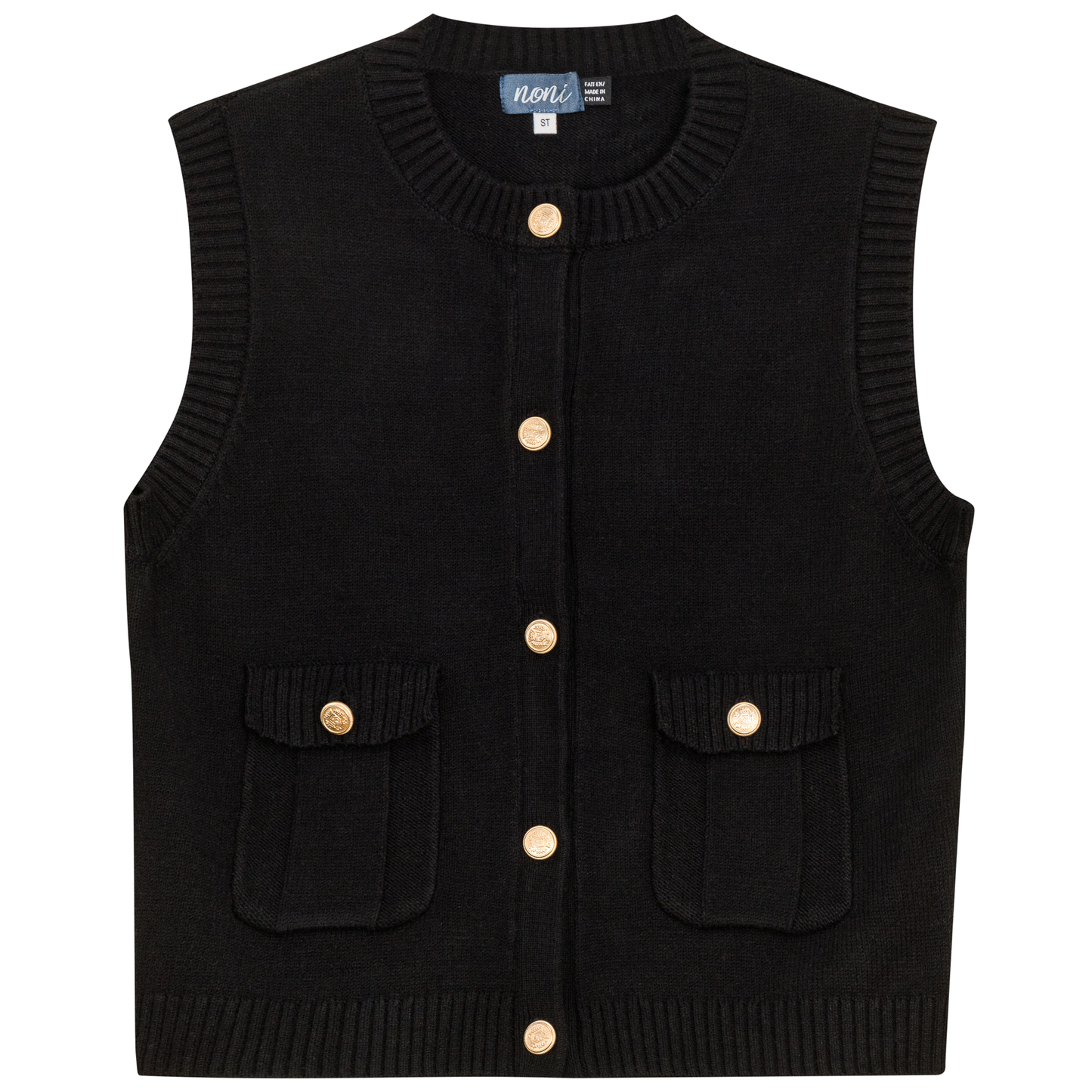 Military Cropped Knit Top