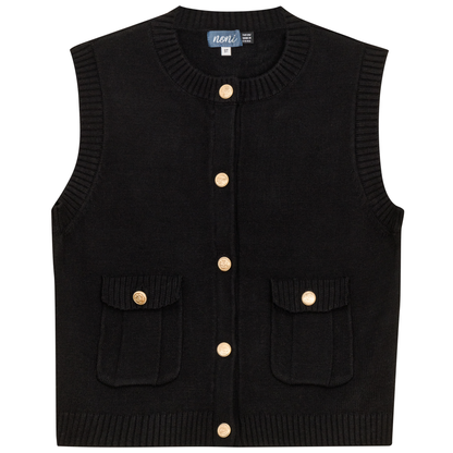 Military Cropped Knit Top