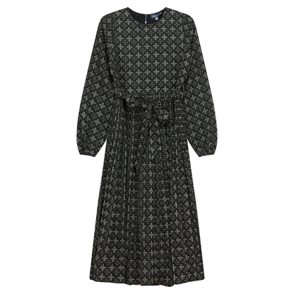Crepe Pleated Dress