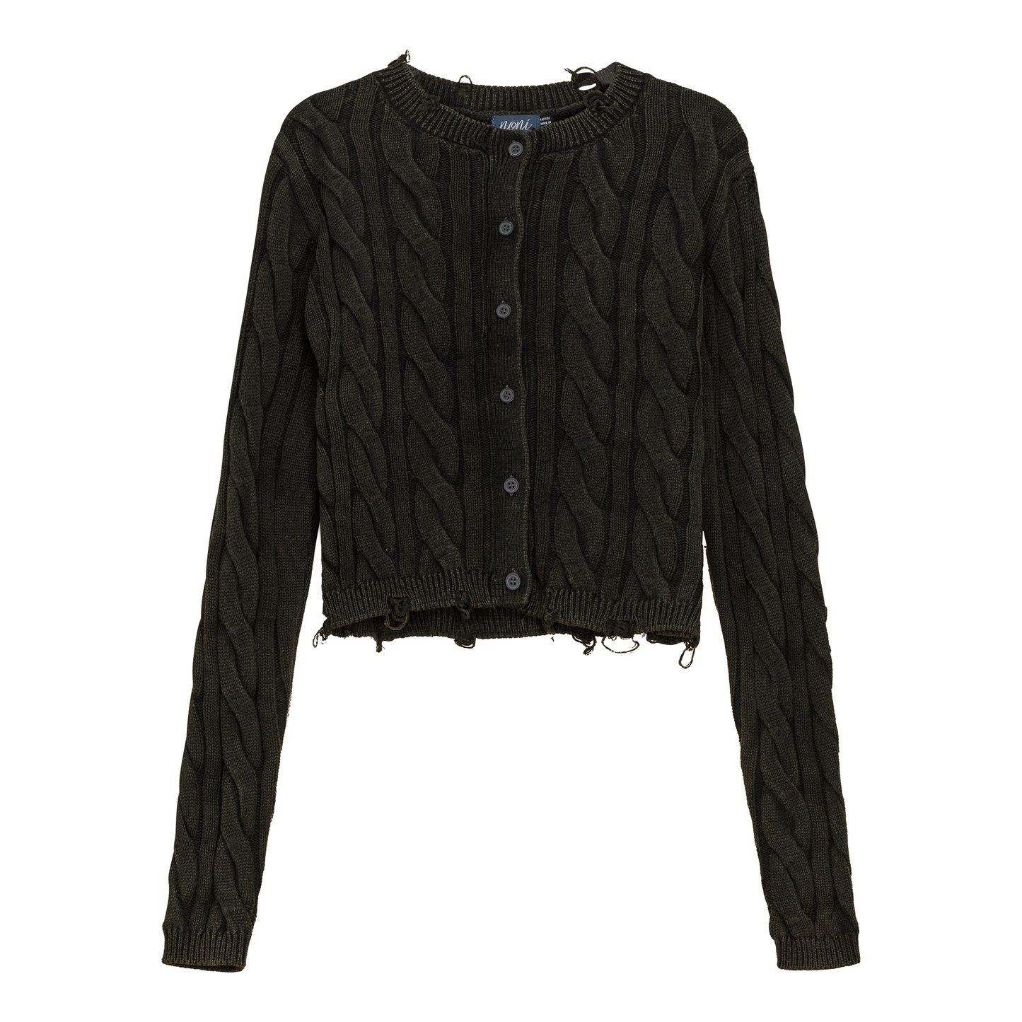 Distressed Knit Cardigan