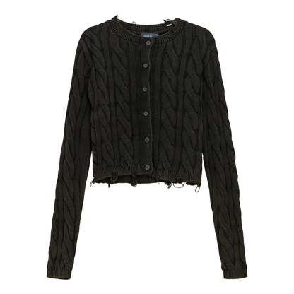 Distressed Knit Cardigan