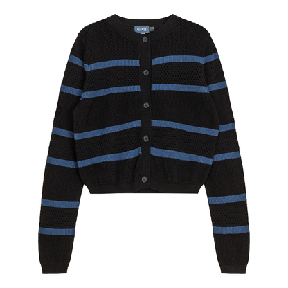 Pointelle 2 Tone Cardigan