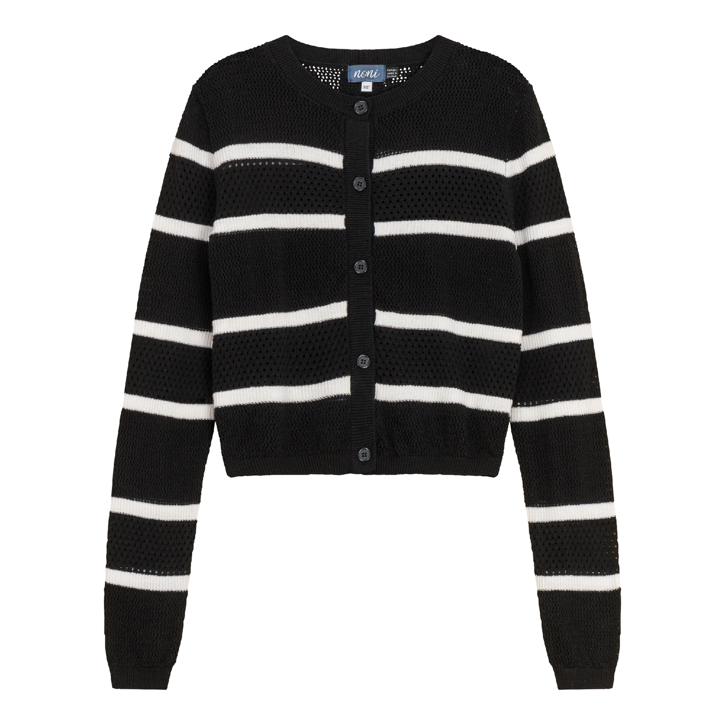 Pointelle 2 Tone Cardigan