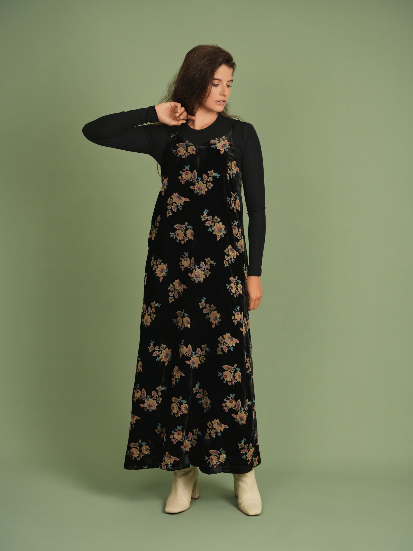 Velvet Floral Jumper