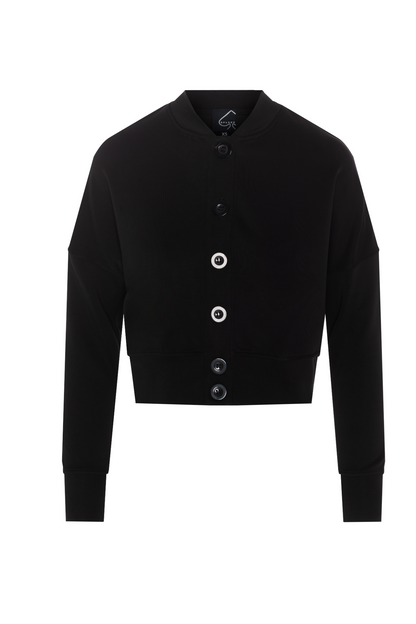 Cropped Sweatshirt Cardigan