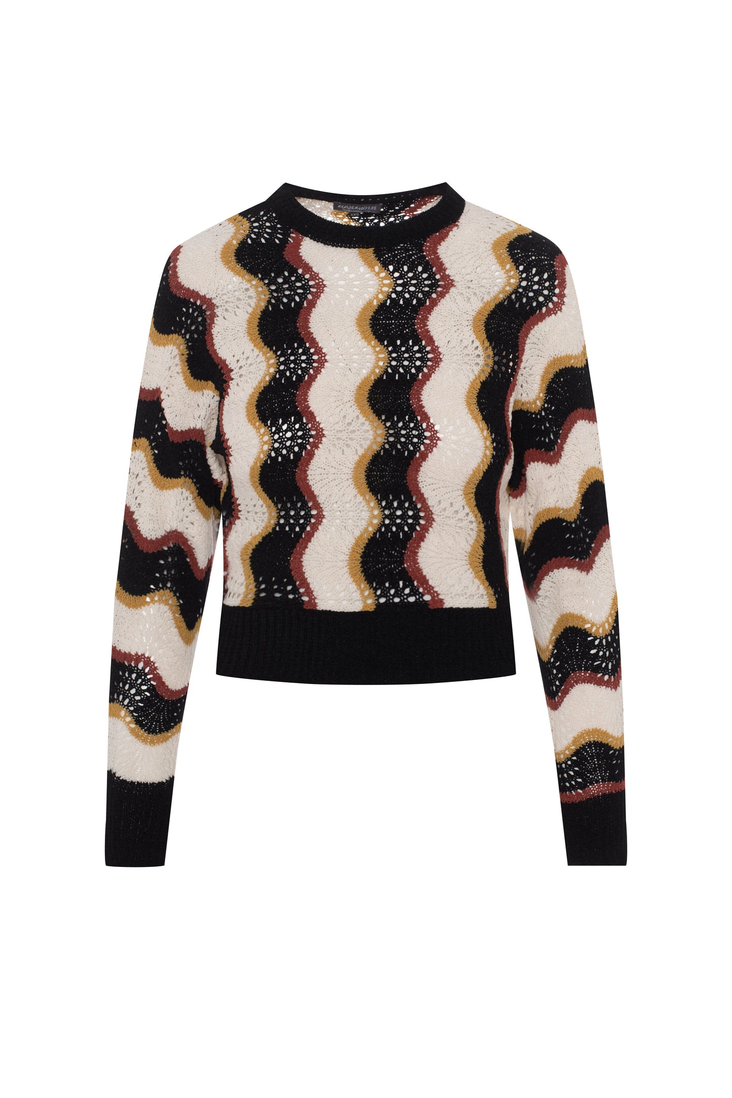 Crochet Vertical Chevron Knit Top