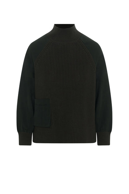 High Neck Raglan Sweater
