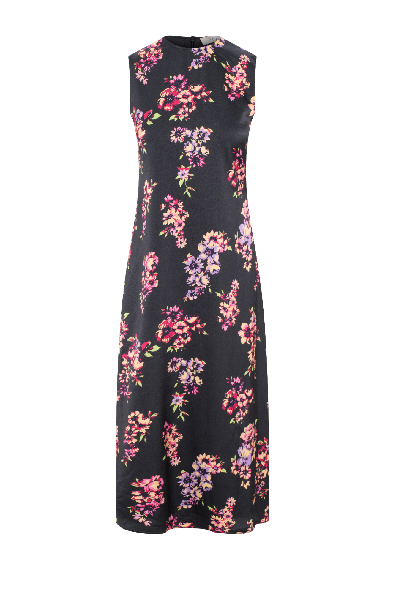 Printed Satin Midi Jumper