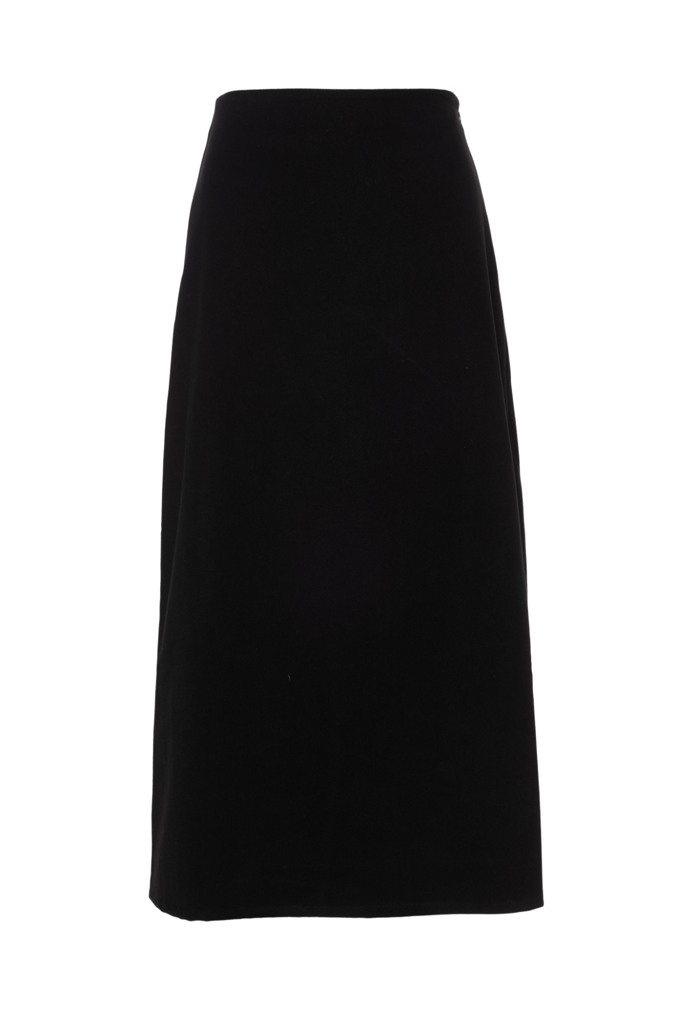 Cool Wool Midi A Line Strap Skirt