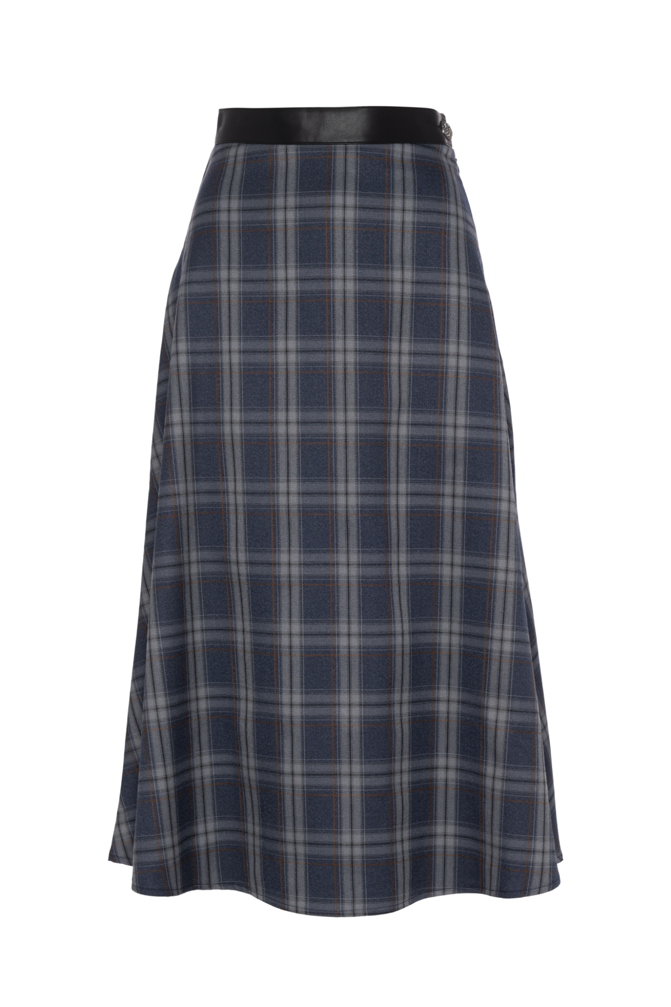 Plaid Midi Skirt