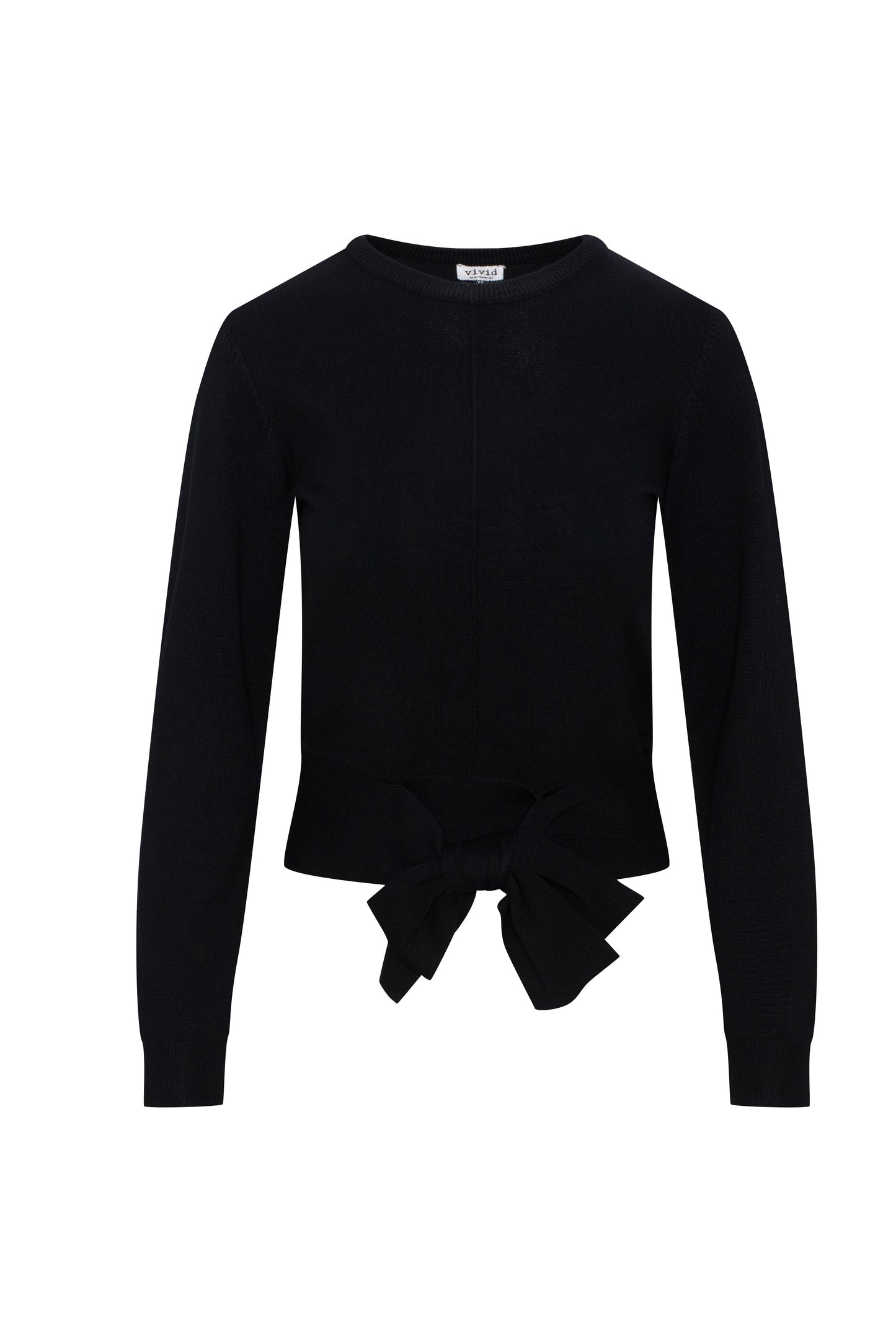 Crew Neck Tie Sweater