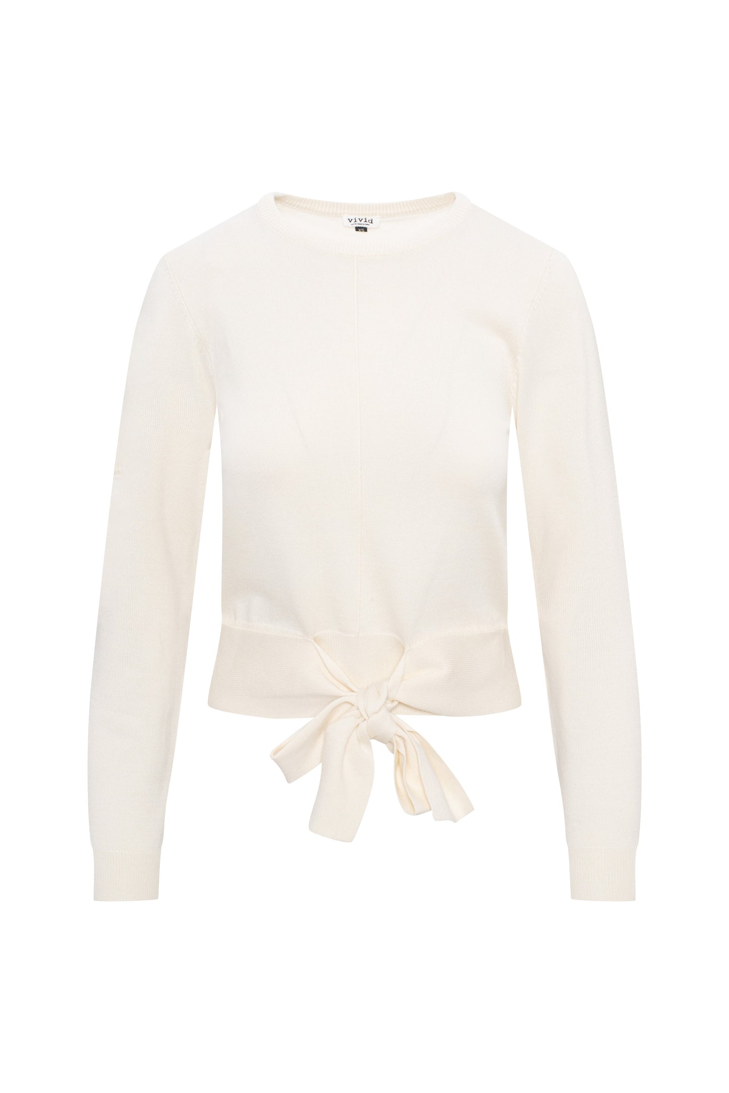 Crew Neck Tie Sweater