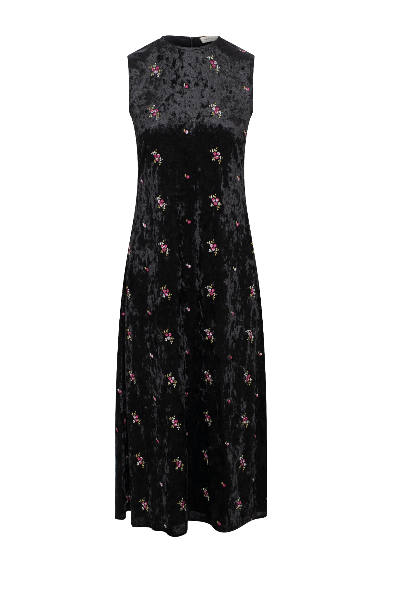 Embroidery Velour Maxi Jumper