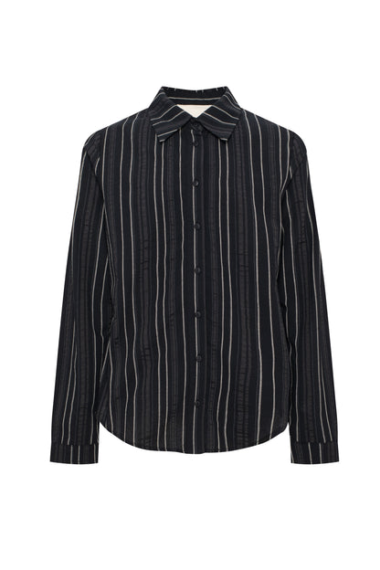 Striped Tie Blouse