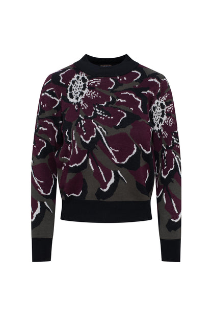 Floral Knit Sweater