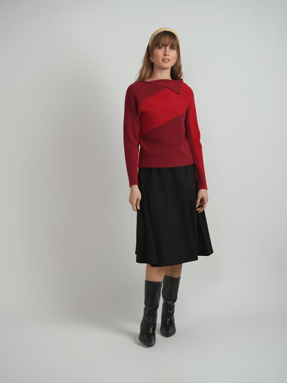 Contrast Sweater