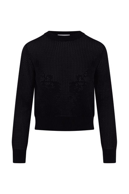 Crochet Design Cropped Sweater