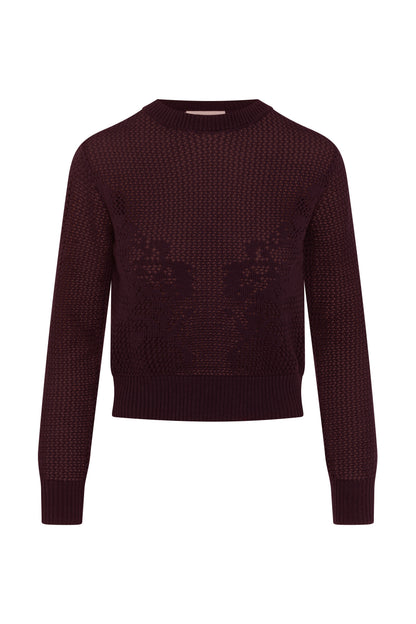 Crochet Design Cropped Sweater