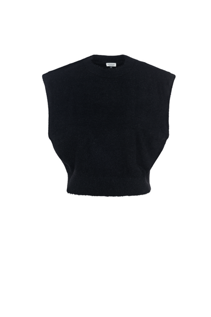 Cropped Mohair Vest