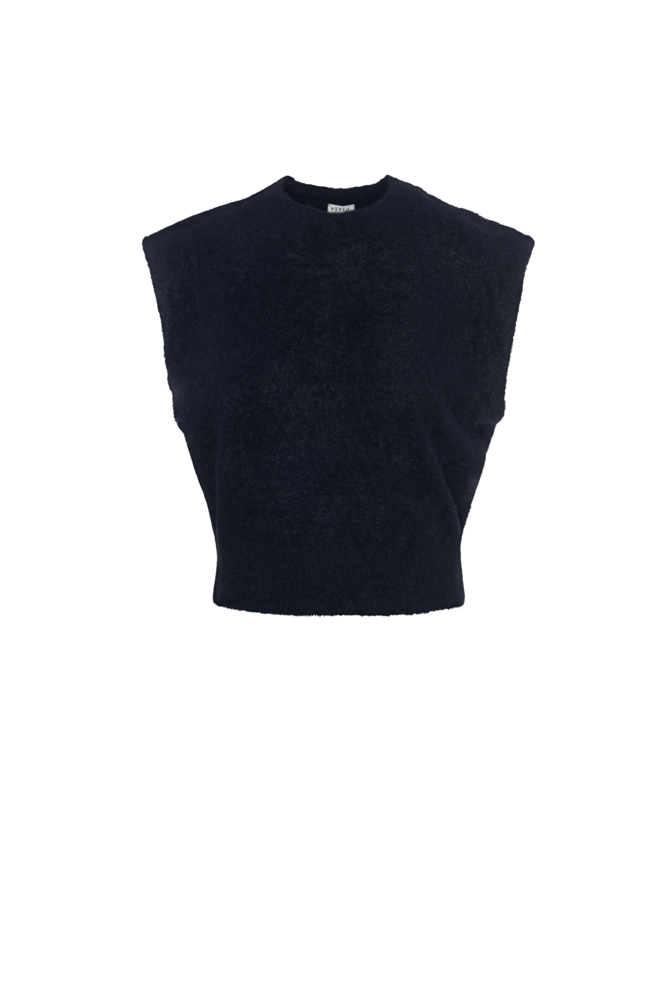 Cropped Mohair Vest