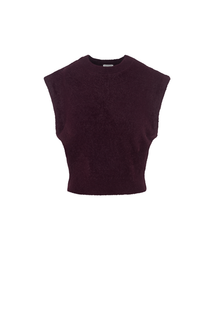 Cropped Mohair Vest