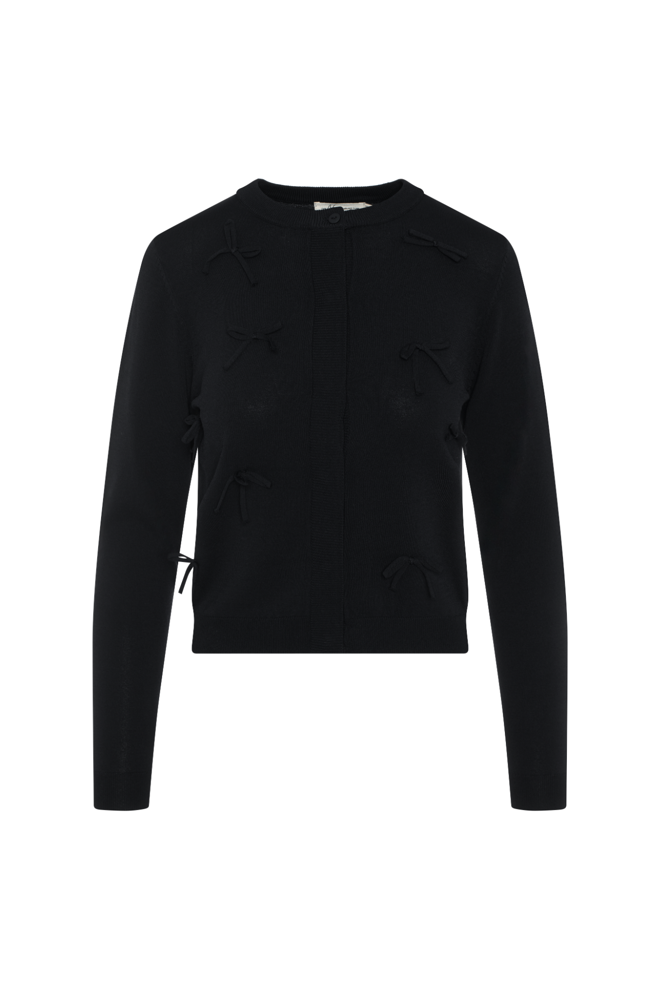 Cropped Bow Cardigan