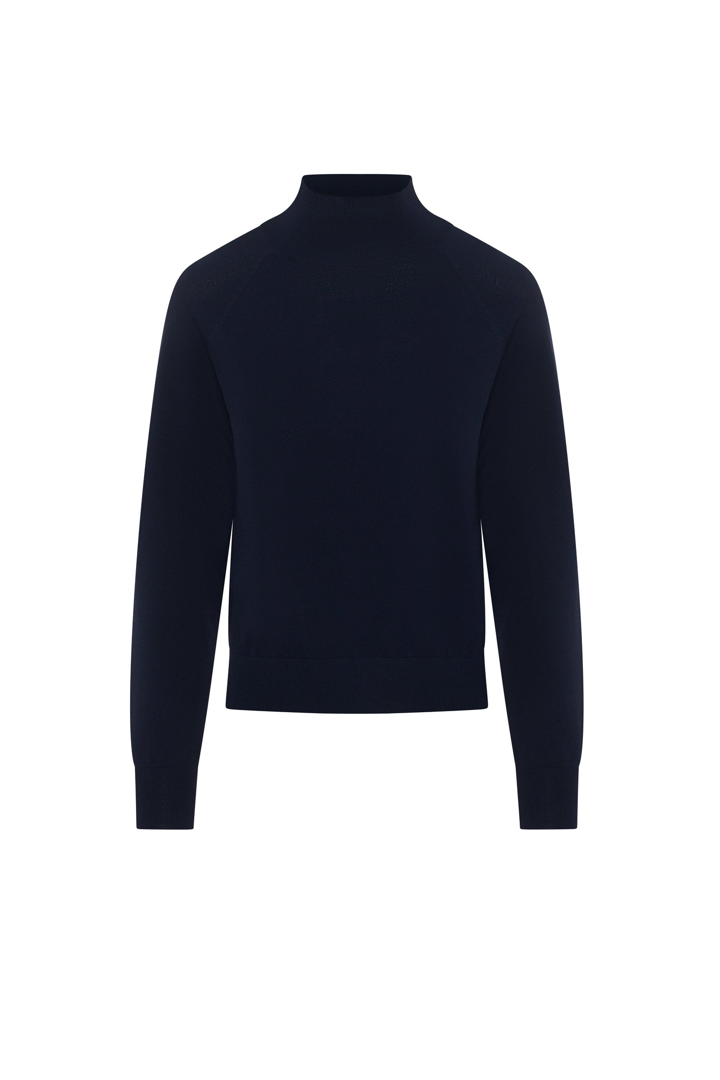 Raglan Sleeves Mock Neck Sweater