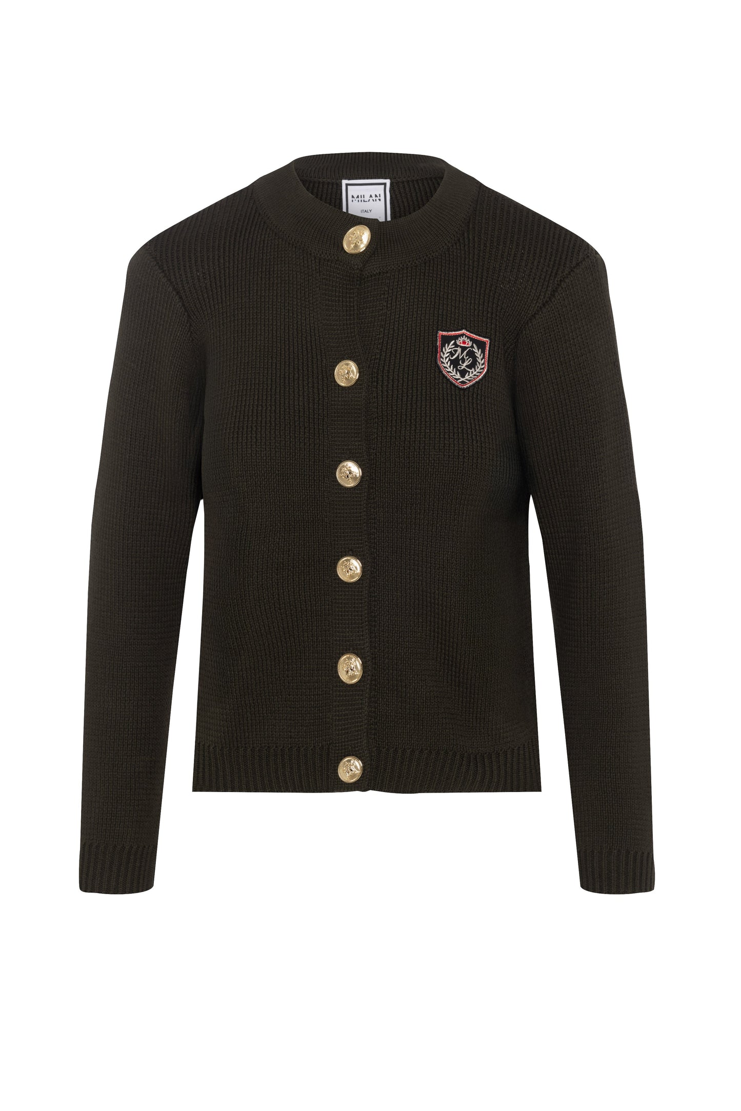 Emblem Knit Cardigan