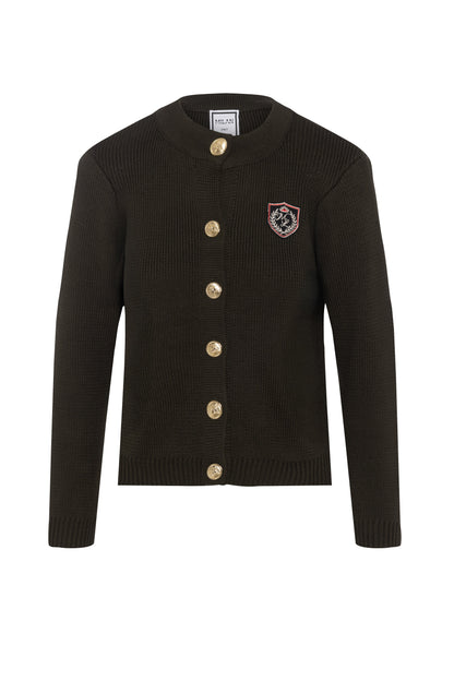 Emblem Knit Cardigan