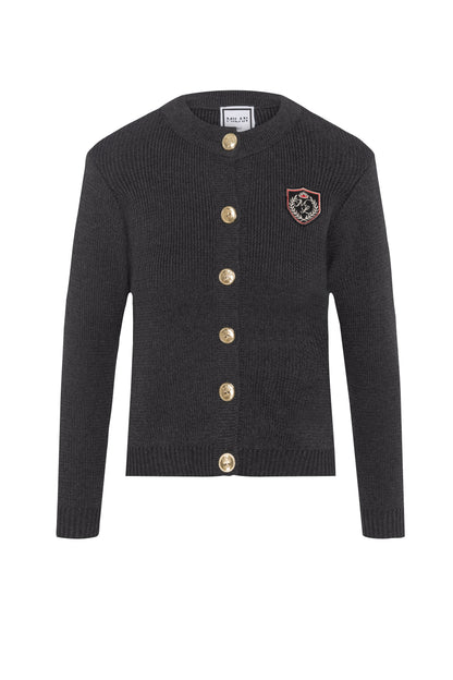 Emblem Knit Cardigan