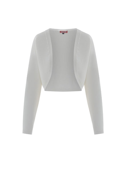 Cropped Knit Open Bolero