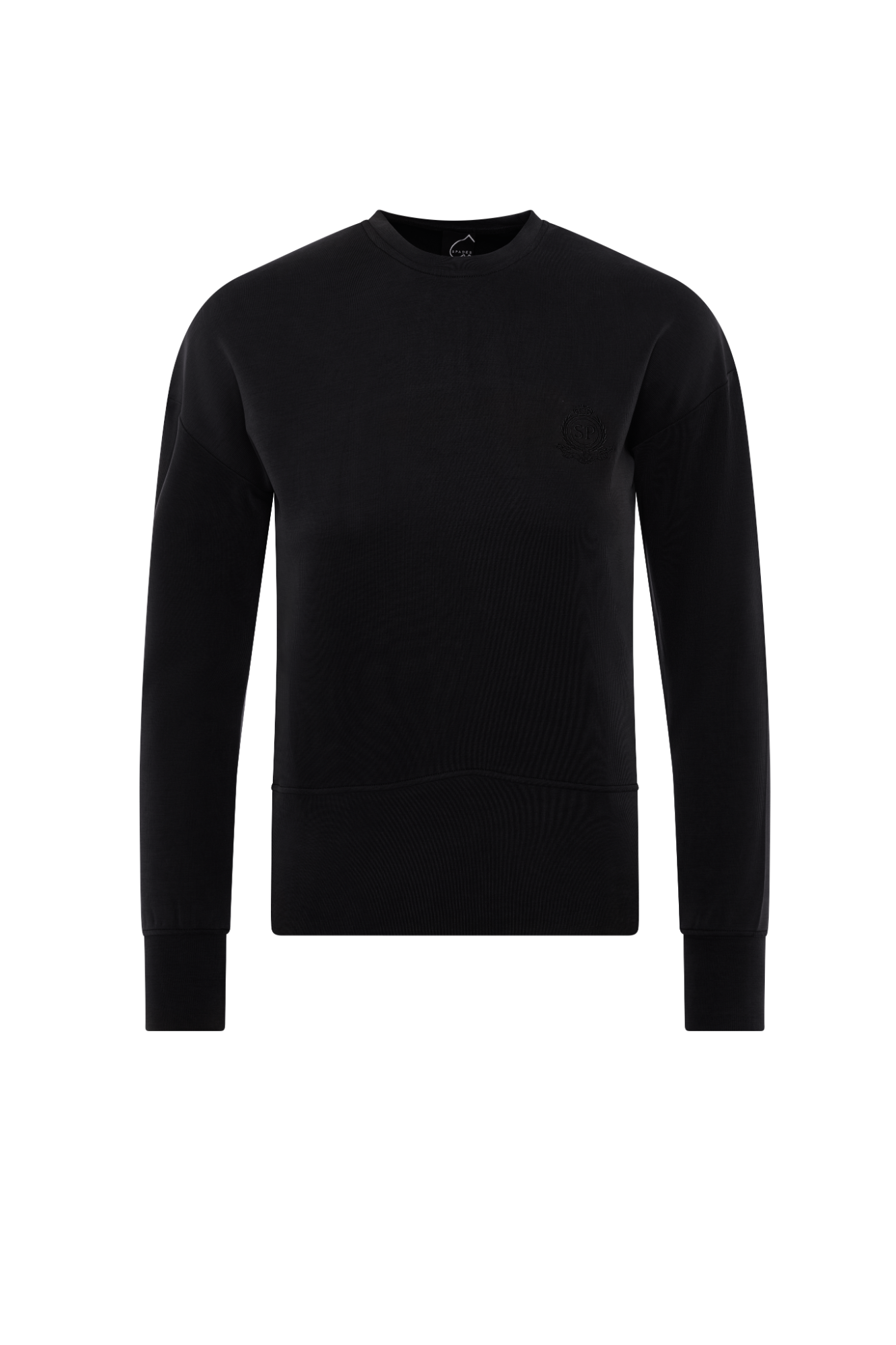Ribbed Embroidery Sweatshirt