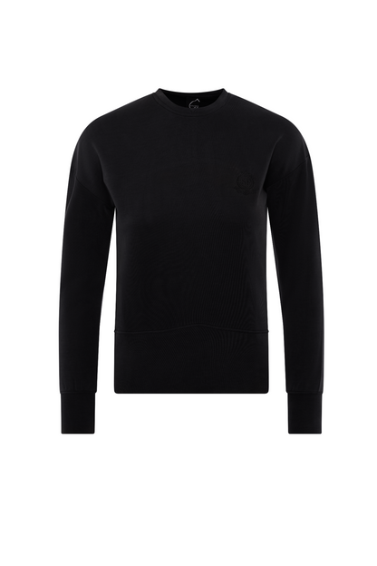 Ribbed Embroidery Sweatshirt