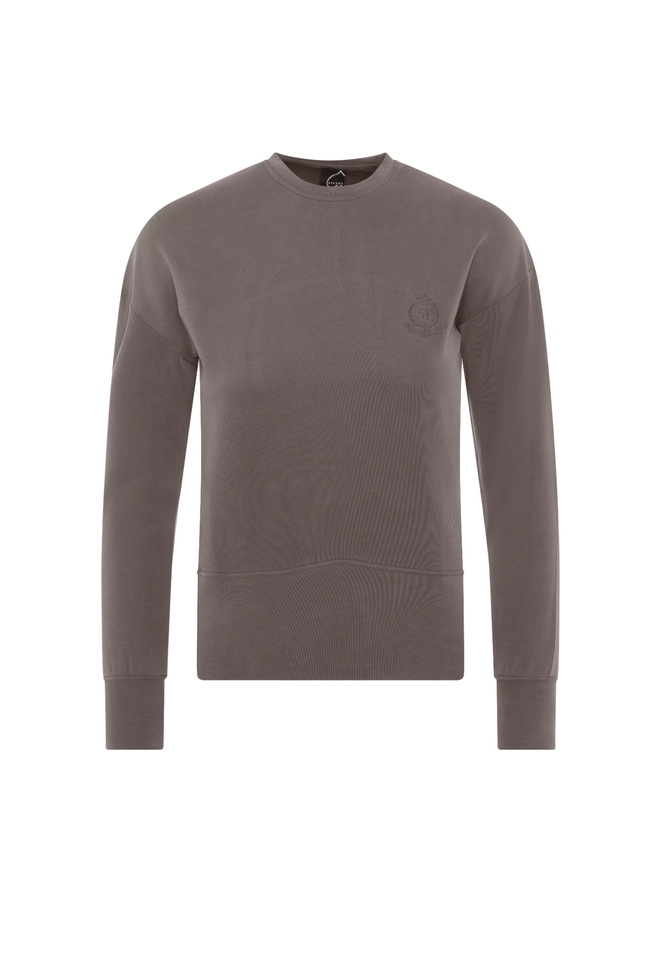 Ribbed Embroidery Sweatshirt