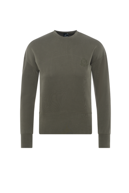 Ribbed Embroidery Sweatshirt