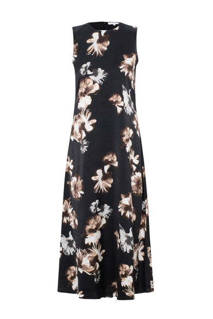Printed Satin Maxi Jumper