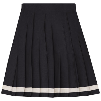 Uneven Pleated Skirt