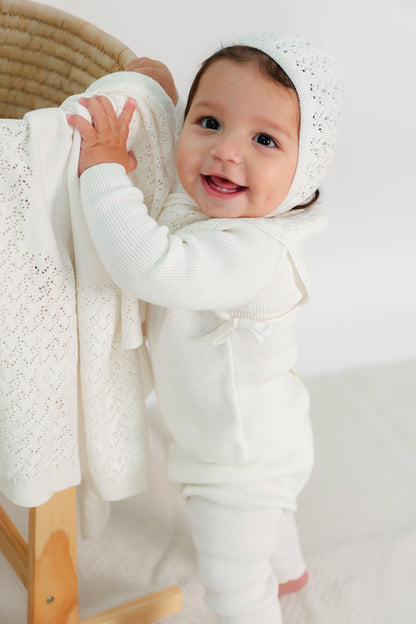 Lace Knit Blanket