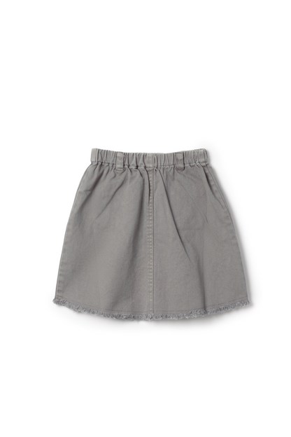 Denim Scallop Skirt