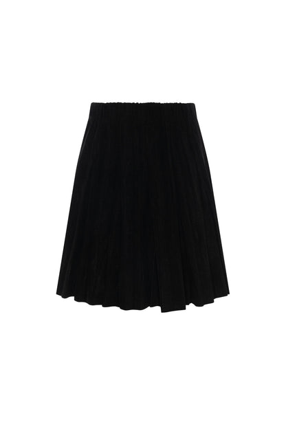 Corduroy Crinkle Pleating Skirt