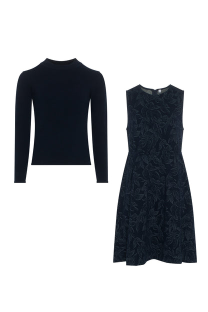 Leaves Jacquard Jumper Set