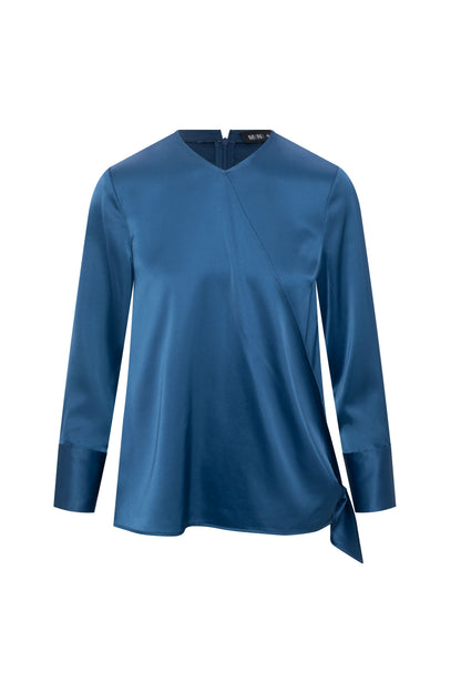 Maternity Satin Wrap Blouse