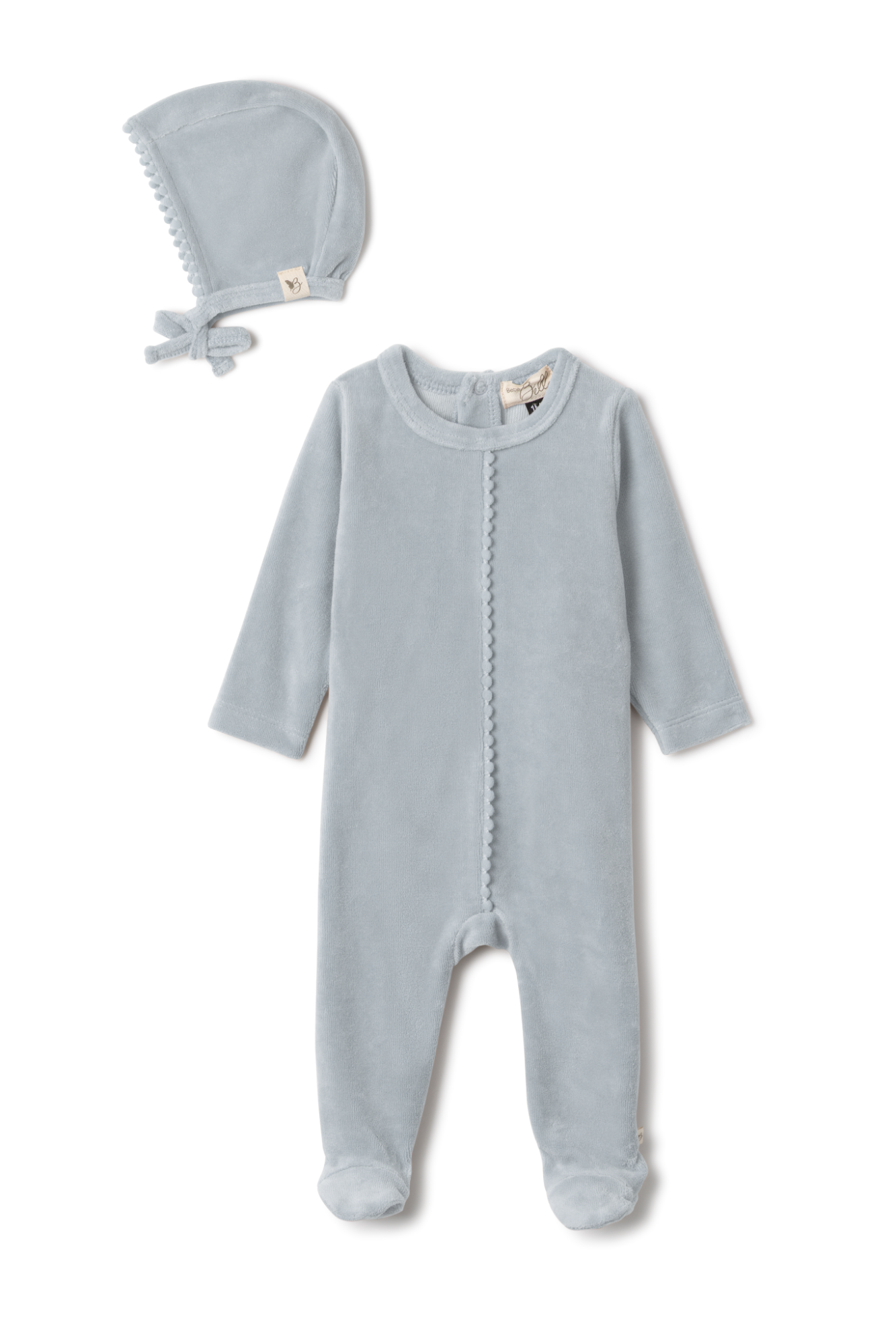 Velour Pompom Onesie