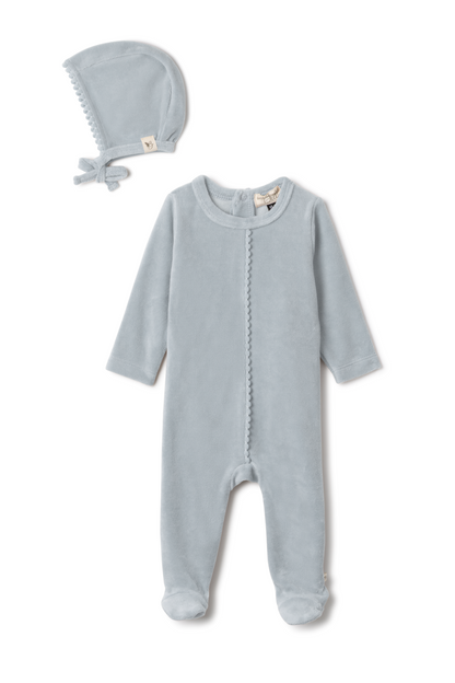 Velour Pompom Onesie