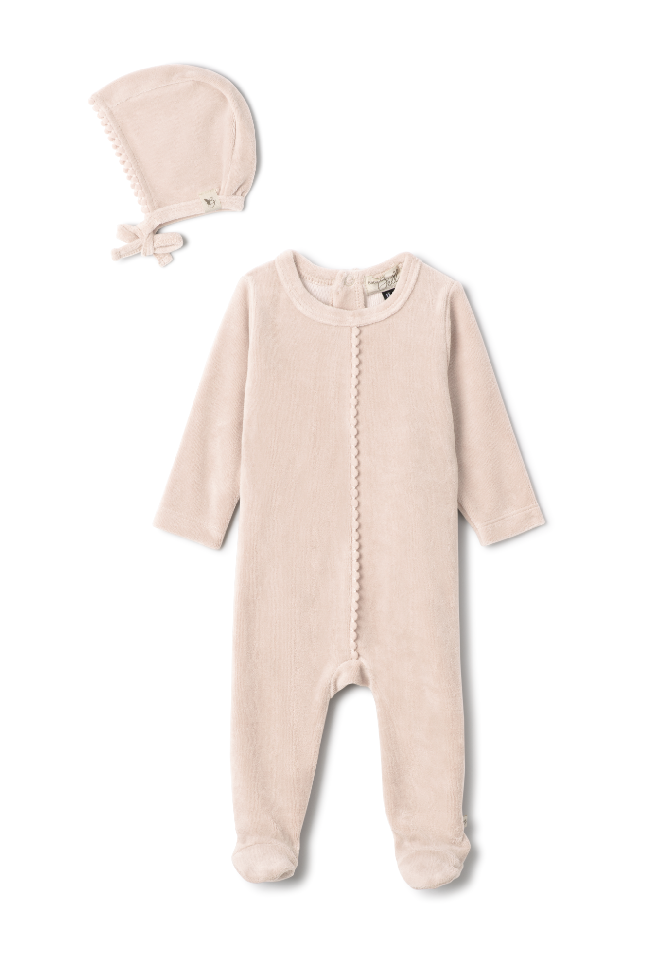 Velour Pompom Onesie