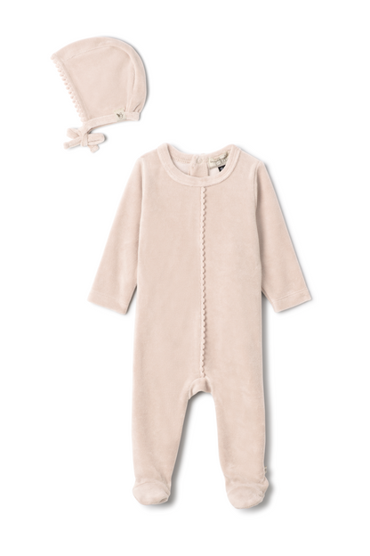 Velour Pompom Onesie